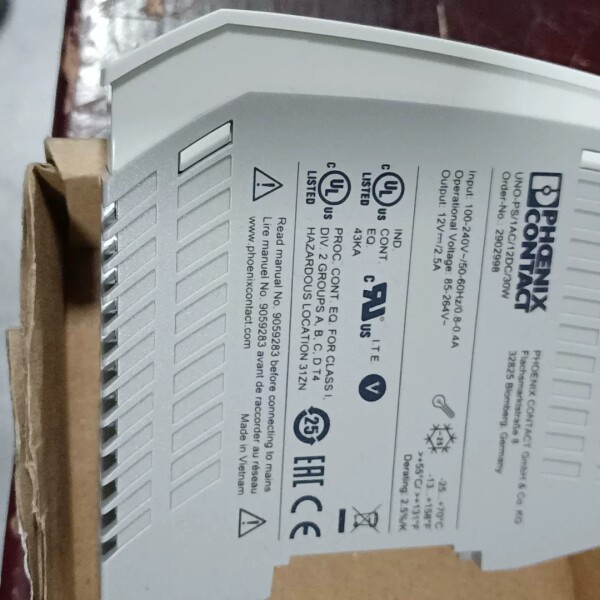 菲尼克斯电源2902998 UNO-PS/1AC/12DC/议价