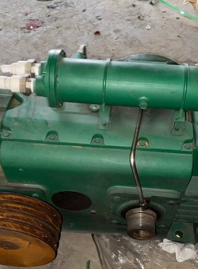 国茂ZLYJ225EH减速机，16倍速比，绿色外壳。机器成色