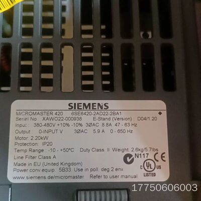 6SE6420-2AD22-2BA1MM420变频