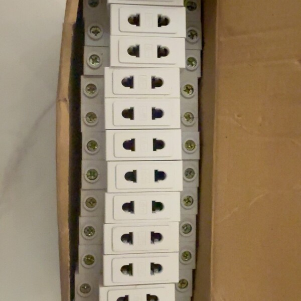 议价天正电箱插座两口10安的12个。全新50拿走 单个不