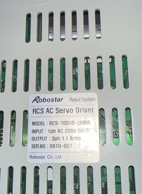 Robostar/罗普伺达驱动器RCS-7001D-ISNN需问价