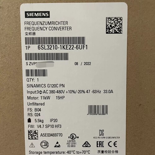 全新原装正品6SL3210-1KE22-6UF1全新现议价