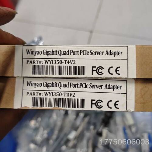 Winyao WY1350T4V2千兆网卡，四口PCI-E服
