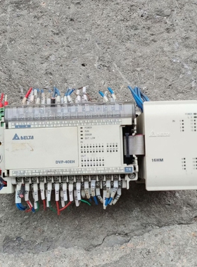 台达PLC DVP40EH00T2  带扩展DVP16HM1