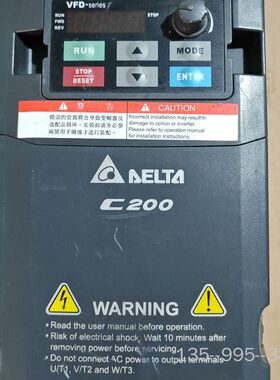 2.2KW台达220VVFD022CB21A-20详谈