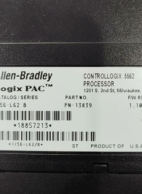 议价罗克韦尔AB模块 1756-L62 B，ControlLog