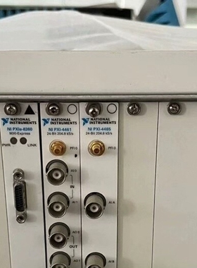 NI原装的NI PXle-1062Q，搭配PXI-446