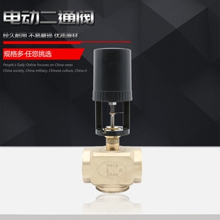 空调电动二通阀 VA3100比例积分流量电动调节阀DN25 32 DN40 50