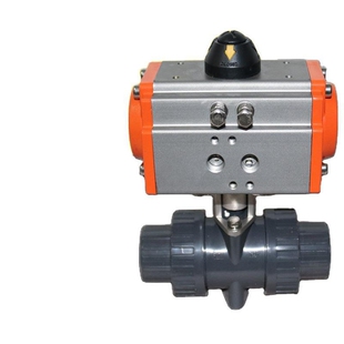 气动塑料球阀UQ621F-10S气动UPVC球阀 耐酸碱DN15 20 25 32 40 50