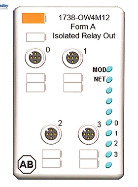1738-OW4M12原装ABPLC控制器罗克韦尔ArmorPoint 4 点输出模块