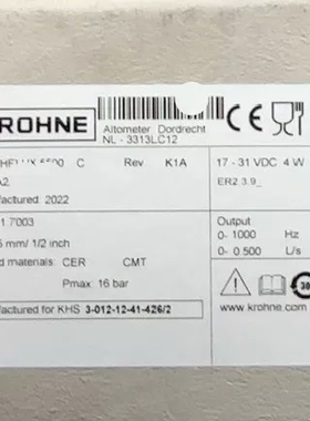 议价科隆计KROHNE BATCHFLUX 5500C 德国