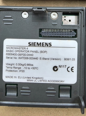 议价变频器面板6SE6400-0BP00-0AA0议价