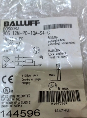 BALLUFF巴鲁夫 BOS00RJ BOS 12M-P0--议价