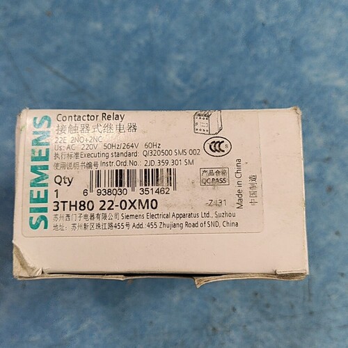 全新交流接触器3TH8022-0XM0议价