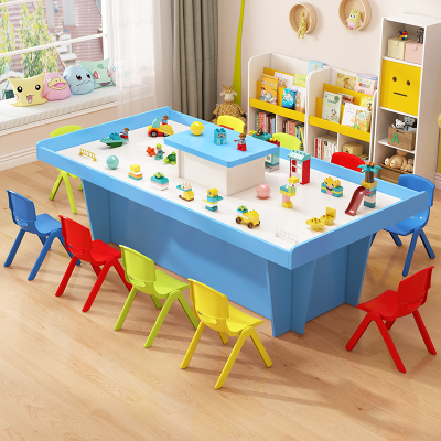 大型玩沙桌游乐场多功能积木桌游