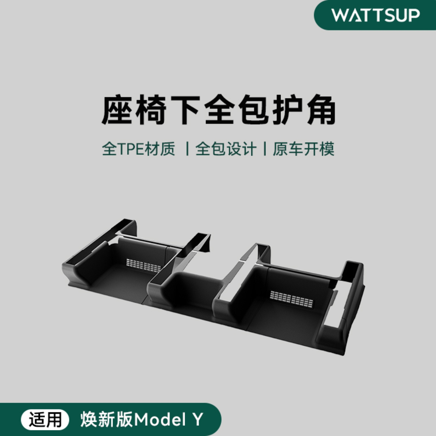 适用焕新ModelY座椅下全包护角