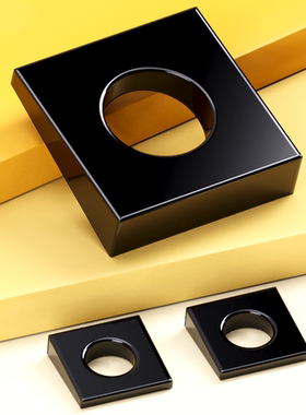 国标GB852工字钢用方斜垫片斜垫圈黑色防斜平四方垫片M8M10M12M14