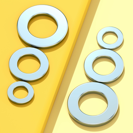 100HV200HV300HV镀锌平垫片DIN125圆形垫圈M3M4M5M6-M48 GB/T97.1