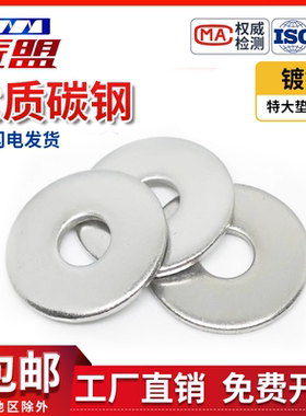 加大加厚平垫圈GB5287特大镀锌垫片M5M6M8M10M12M16M20