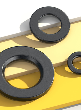 GB/T1230 钢结构用高强度垫圈10.9级淬火发黑垫片平垫垫片GB1230