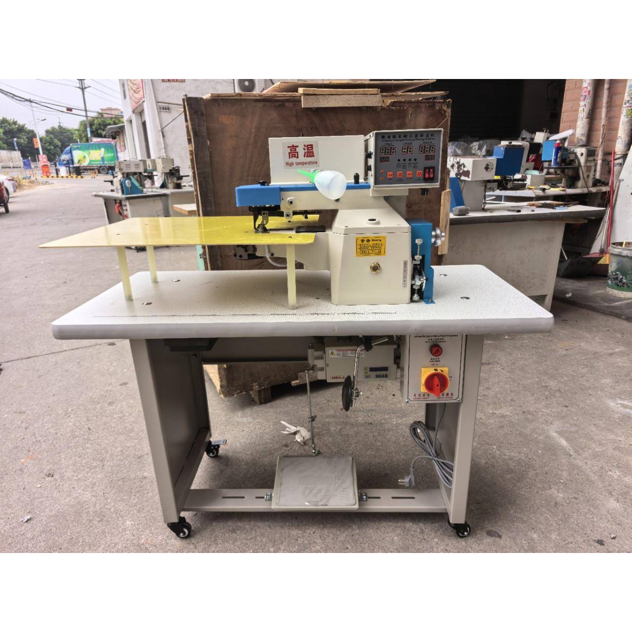 西锐折边机笔记本银包电脑自动上胶折边机皮具折边机广州立锋机械