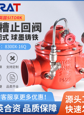 G300X-16Q沟槽缓闭式止回阀单向阀消除水锤逆止阀消防水利控制阀