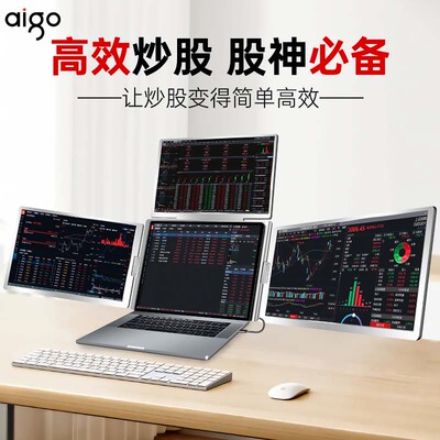 炒股多屏笔记本扩展屏幕显示器