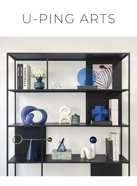 样板房书柜家居软装摆件模拟花挂画首饰盒陶瓷工艺品Zh3640