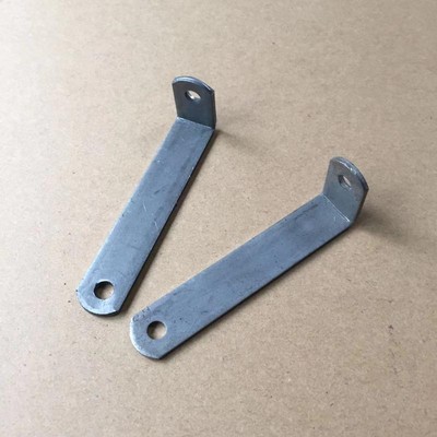 L型角码铁固定片木板层板托90度折弯支架长边双孔6mm加长定制加工