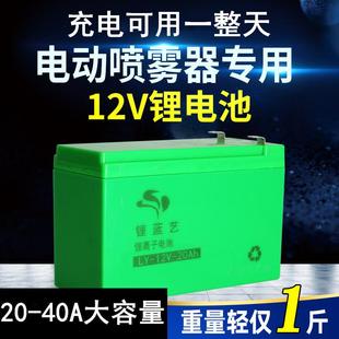 充电器喷雾器农用12v蓄电池锂电池 电动喷雾器 配件 电池 锂电池