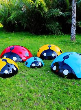 户外玻璃钢仿星瓢虫七雕塑真幼儿园林景观82096售楼部装园饰甲壳