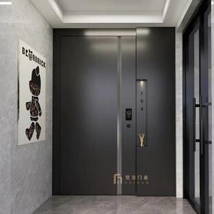 一门一景智能入户门精雕铸铝门别墅大门全铝防盗门子母门进户大门