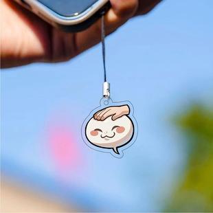 火影手游摸头手机链亚克力可爱表情包挂件书包3cm吊坠学生小礼物