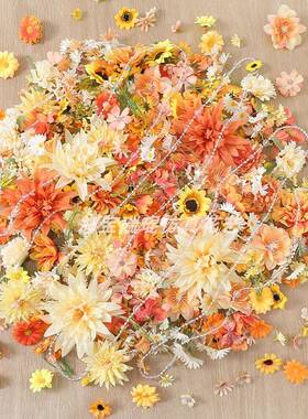 混搭菊花雏菊42888日葵朵仿花 假真向花 绢花 diy手工配件花 拍摄