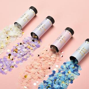 生日婚礼手拧圣诞小礼炮喷花筒儿童手持拉炮礼花喷彩派对道具结婚