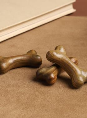 檀木小骨文玩手绿把件木质趣按54003摩刮痧味木头雕工艺品可爱创