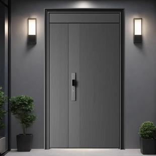 甲级防盗门家用入户单门进户加厚子母门锌合金双开大门安全门简约