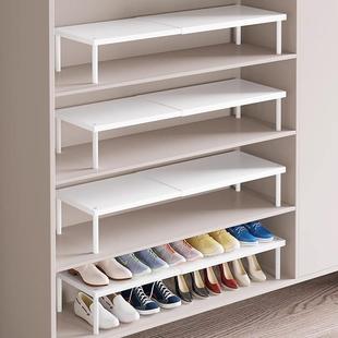 鞋柜分层隔板鞋架分隔层入户置物架鞋子收纳神器柜子隔板隔断分割