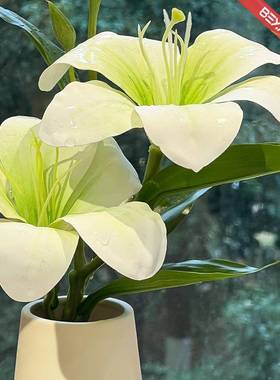 合百仿真花台假花摆设客厅餐桌玄78600关摆电视柜梳妆装饰花艺小