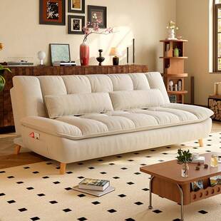 政府补贴复古法式 可折叠云朵高脚沙发床小户型公寓功能沙发床一体