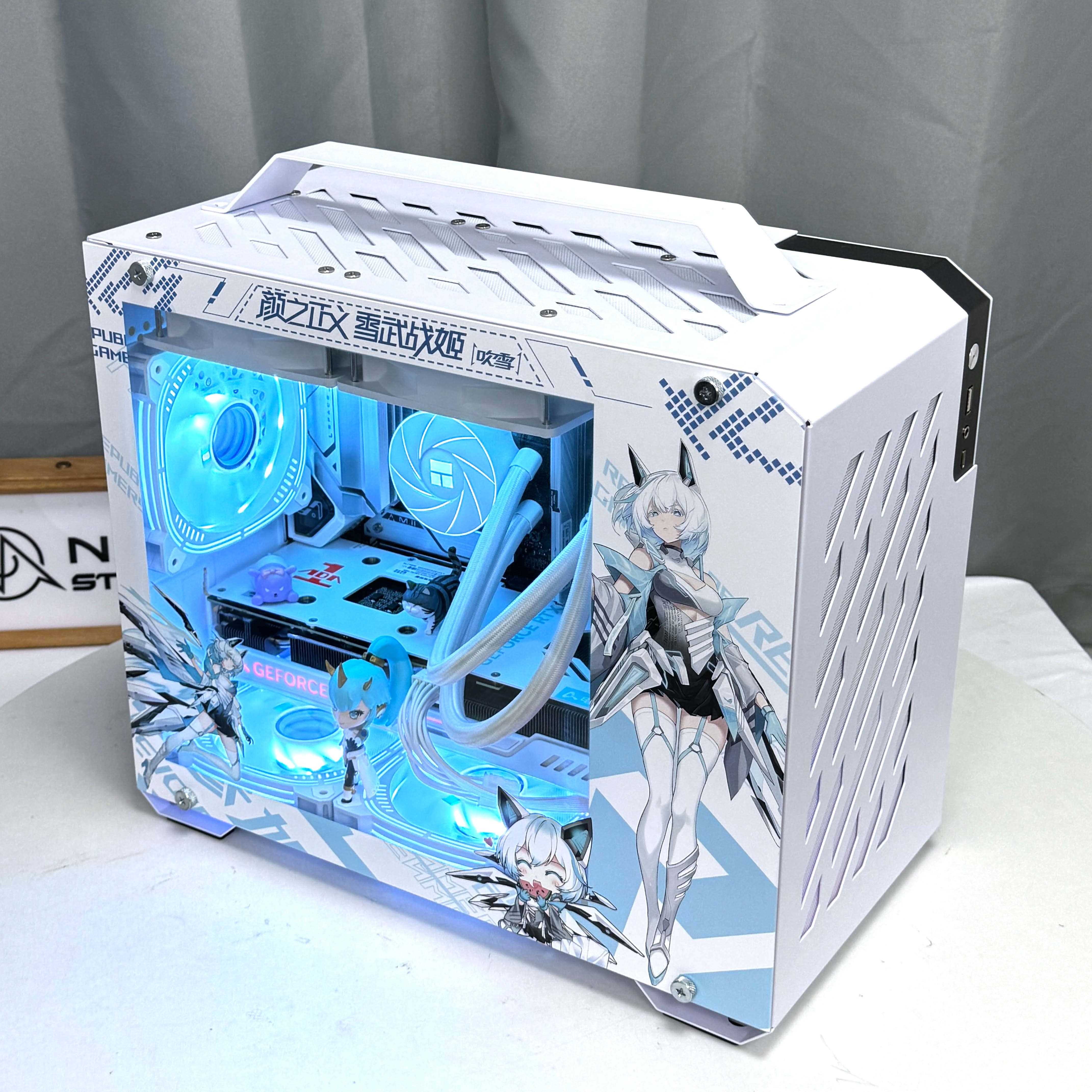 未知玩家X200桌面手提MATX主机壳侧透Typec台式电脑240水冷定制主