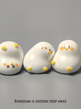 无了聊！胖胖鸭摆几个64323怪鸭情绪搞解件压桌面治愈小动物摆工