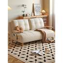 木宫匠家居芬迪沙发床原木小户型折叠伸缩沙发床双人两用2025新款