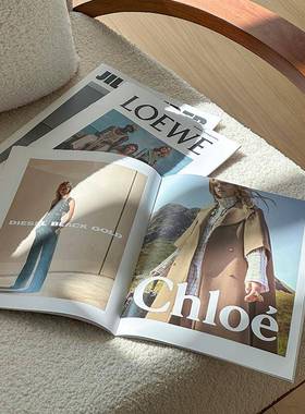 i书n家居软装桌面件摆拍照道39849具英文内页时尚杂志s样板间装饰