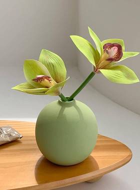 i风仿真花蕙兰假花10187相框家居客n厅桌s面花件艺玄关花艺摆装饰