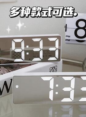 ns时好钟桌面钟表时间表摆式摆件led数字显45033示器桌搭物电台子