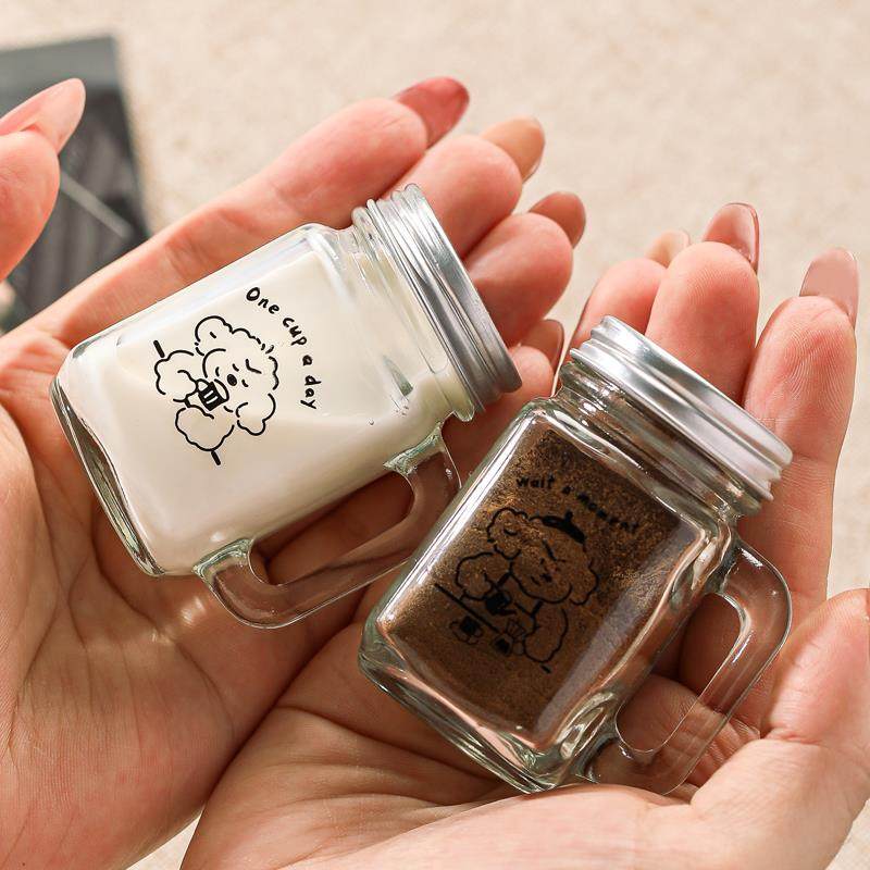加厚咖啡浓缩液分装瓶咖啡萃取杯密封小罐子冷萃奶盅迷你小玻璃瓶