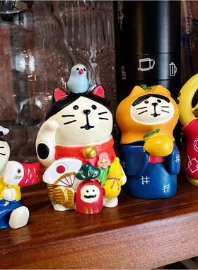 ZAKA日式财招猫仔树脂72603K工艺品小摆件开业礼品家公居摆件生日