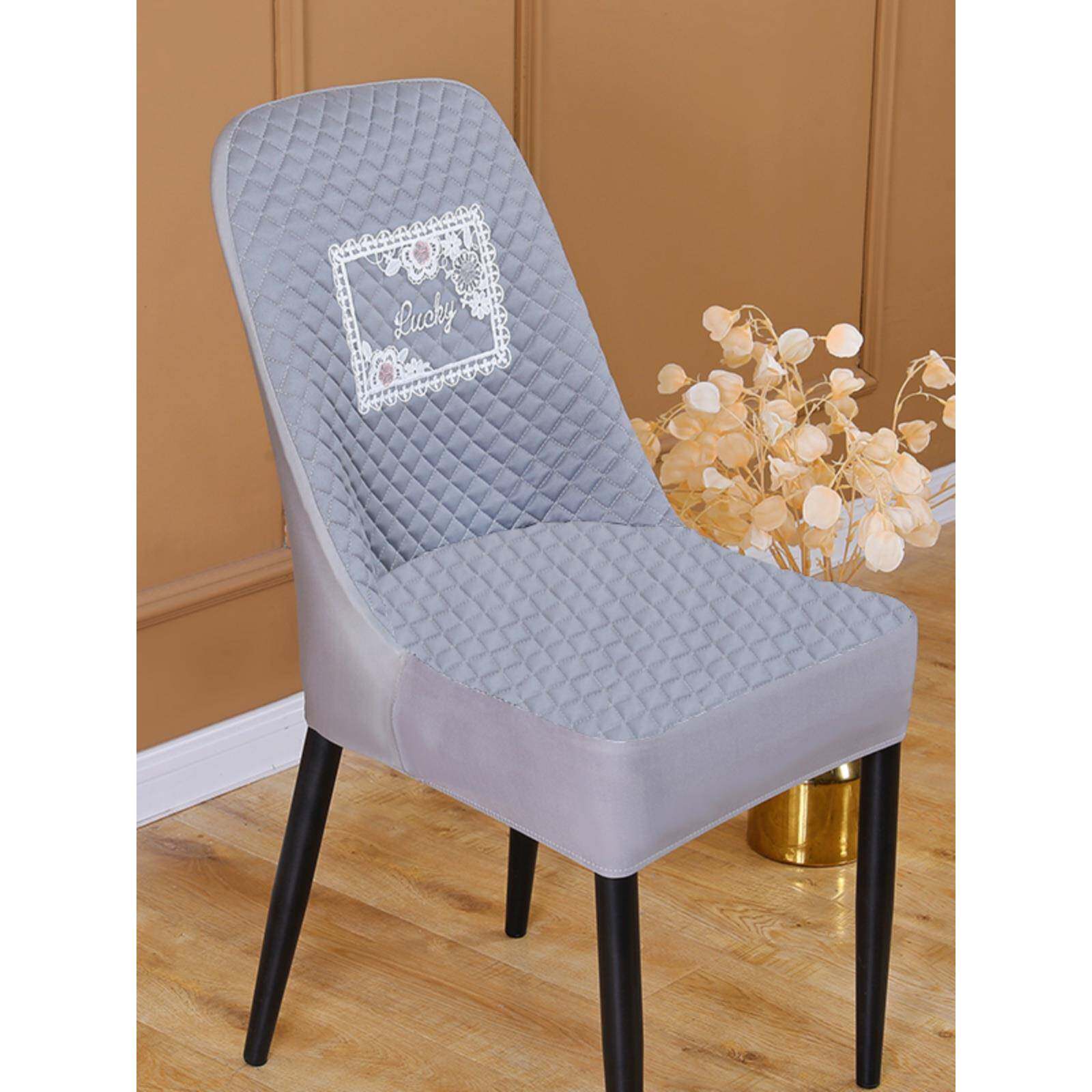 弧形餐椅子套罩2025新款万能餐桌高级椅套罩高级感座椅套四季通用