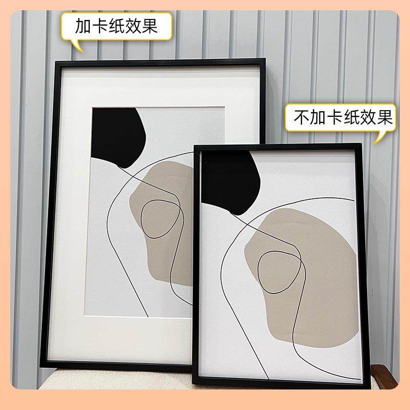 ⇓简约铝合金画框挂墙窄边4K8k素描裱框A3A4相框摆台海报框拼图